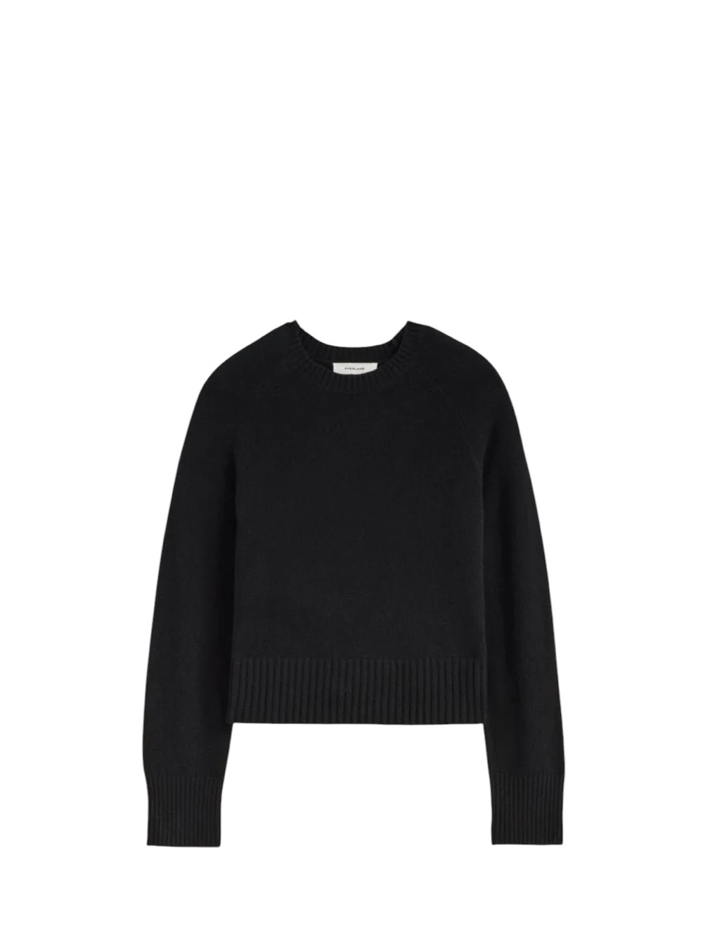 Everlane The Boxy Crew in Cashmere (Black) - Picture 2 of 12